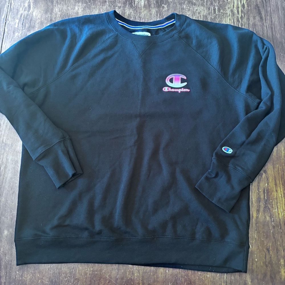 Champion Black‎ Crewneck Sweatshirt